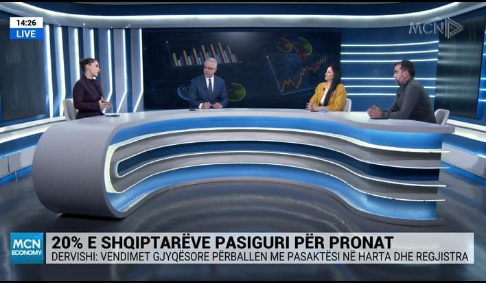 Pasiguria për pronën/ Berki: Nivel shumë i lartë. Subashi: Është përkeqësuar. Dervishi: Problem i rëndë mbivendosja