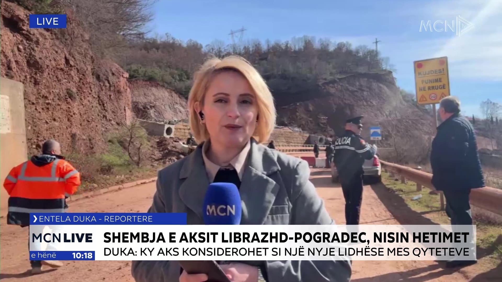 Shembja e aksit Librazhd-Pogradec/ Duka: Rruga dytësore provizore ka pësuar edhe një tjetër dëmtim, situata kaotike (VIDEO)