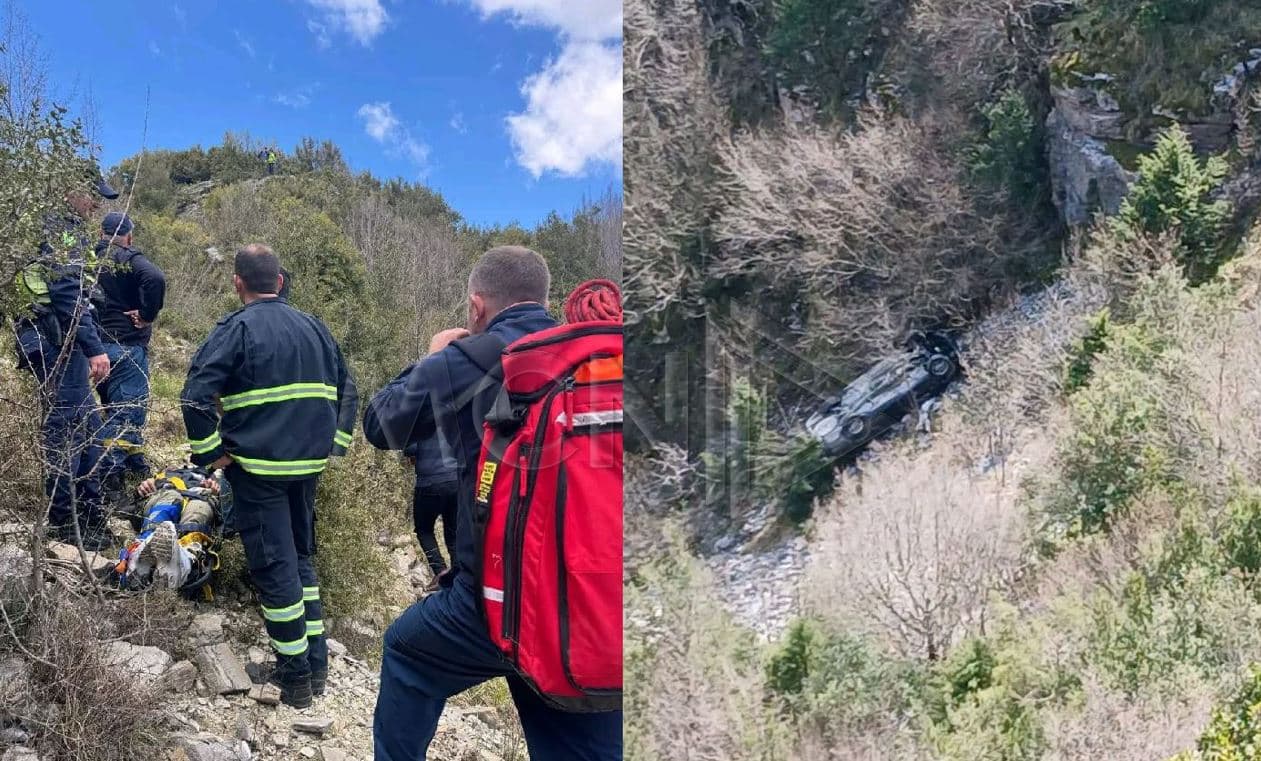 Makina bie në greminë në Tepelenë, plagoset drejtuesi
