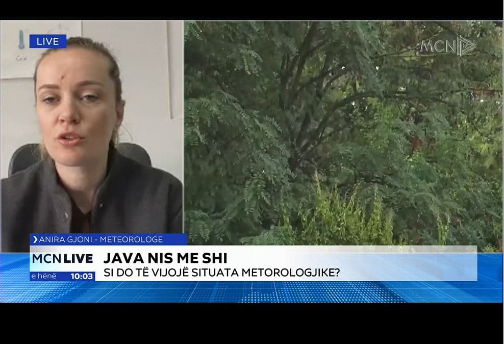   Meteorologia Gjoni: Javë me kthjellime e kushte të mira atmosferike, e premtja me reshje lokale shiu (VIDEO)