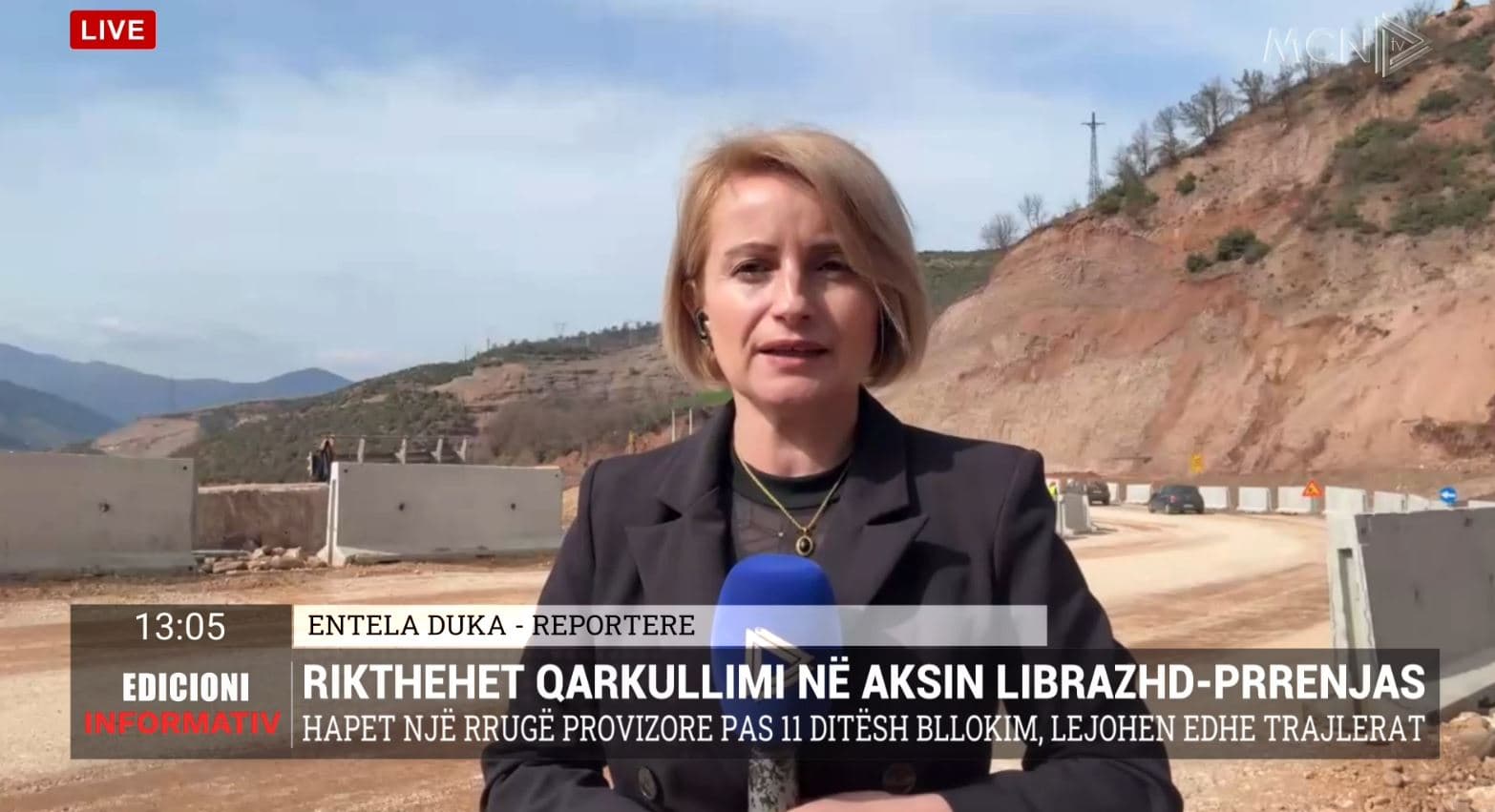 Nis qarkullimi, hapet rruga provizore në aksin Librazhd-Përrenjas
