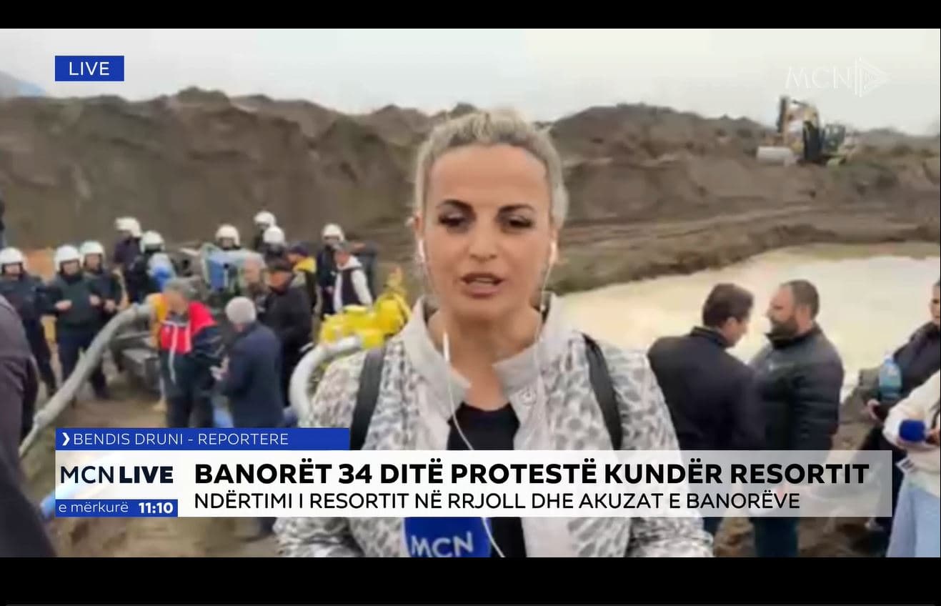   34 ditë protestë kundër resortit në Rrjoll/ Druni: Pavarësisht protestës, punimet po avancojnë nën prezencën e policisë