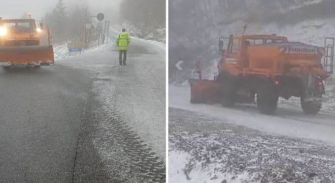 Dëborë në pranverë, ndërhyrje në rrugën Boboshticë–Dardhë