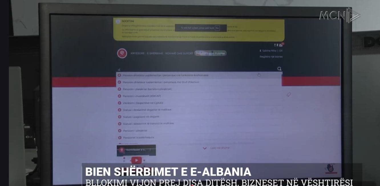 Bie e-Albania/ Vijon bllokimi i shërbimeve online (VIDEO)