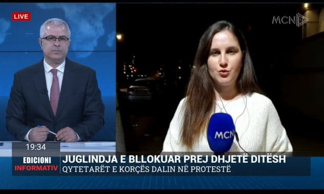 Bllokimi i aksit Librazhd–Pogradec/ Shoqëria civile në Korçë proteston, mungojnë bizneset