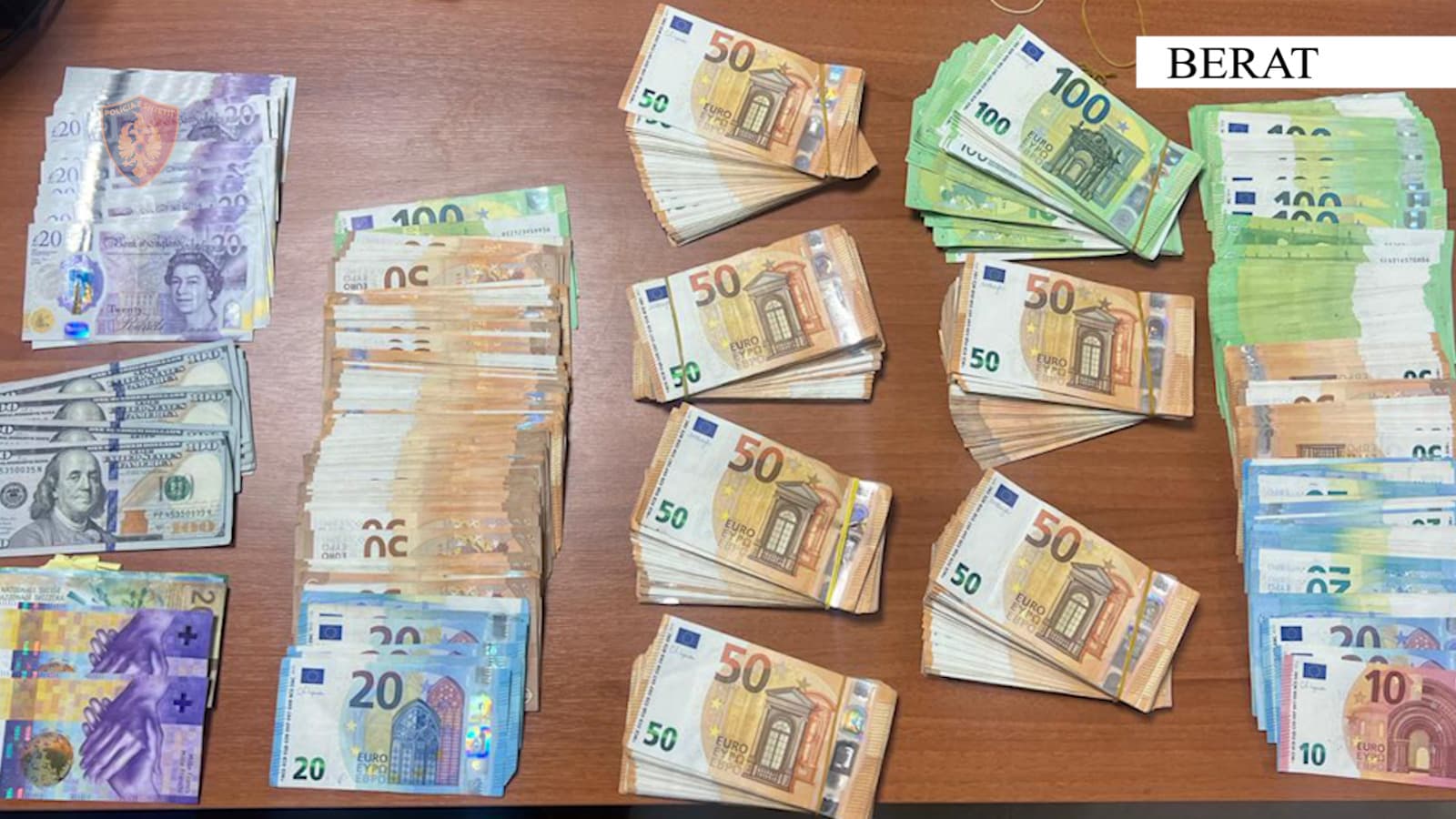 Dyshime për pastrim parash në Berat, sekuestron mbi 54 mijë euro dhe valuta të tjera