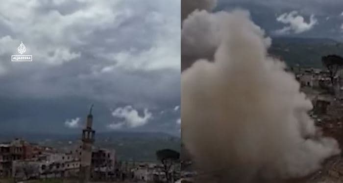 Izraeli nis shkatërrimin e xhamive në Liban (VIDEO)