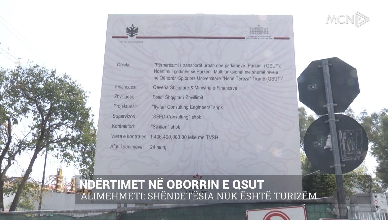 Ndërtimet në oborrin e QSUT/ Alimehmeti: Shëndetësia nuk është turizëm (VIDEO)