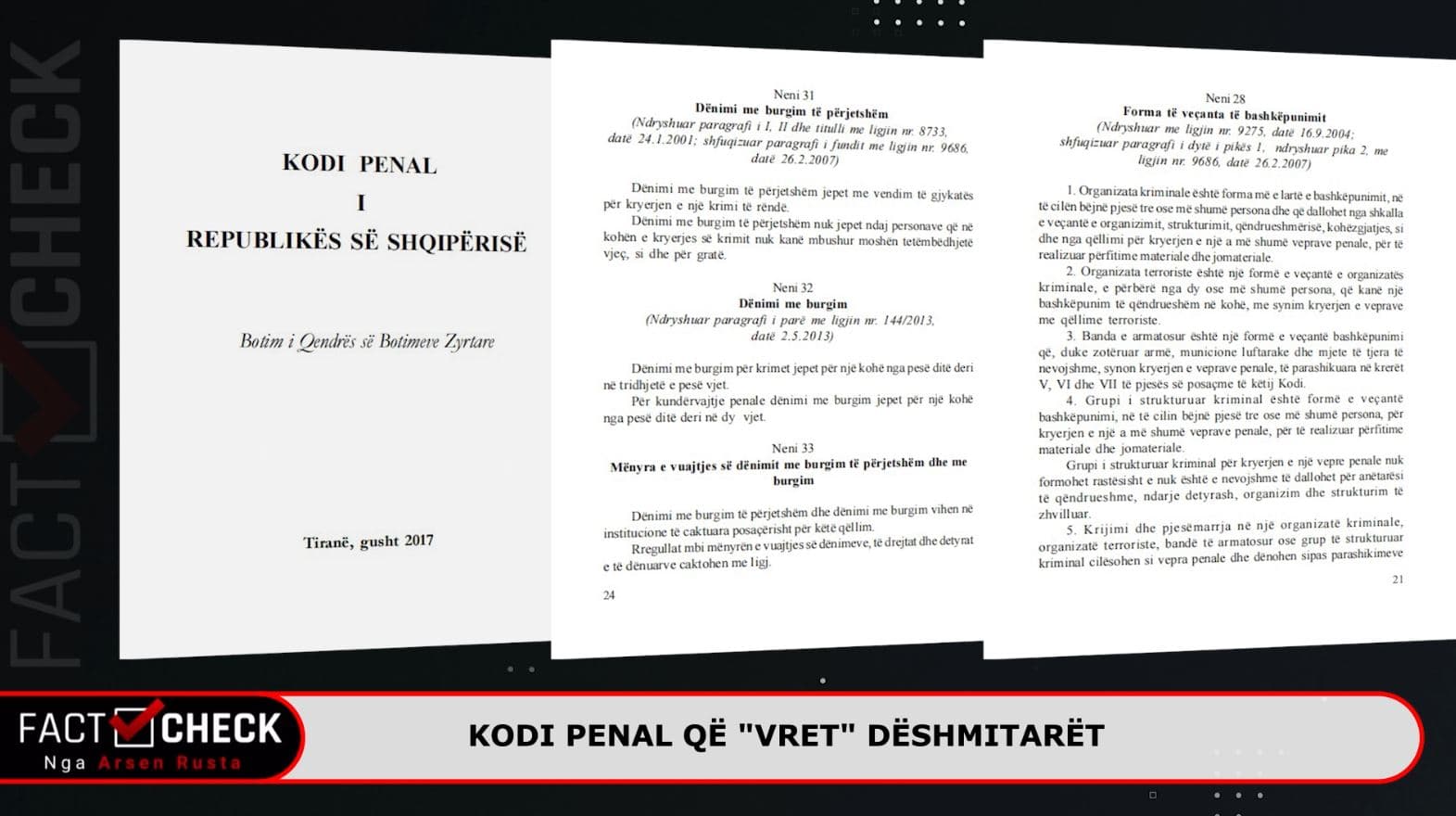 Kodi Penal që “vret” dëshmitarët/ Politika shfuqizon nenin që i ulte dënimet bashkëpunëtorëve (VIDEO)