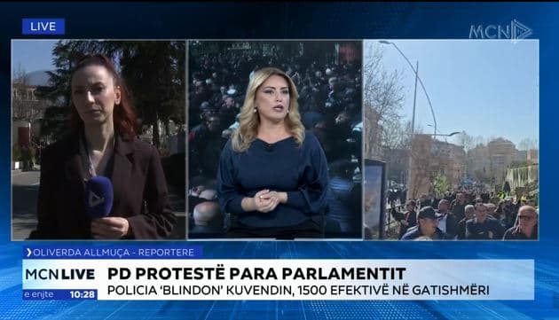PD protestë përpara parlamentit, Allmuça: Skenari i njëjtë. Kryeministri largohet dhe kthehet për votimin e imunitetit të Ballukut