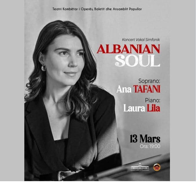 Sopranoja Ana Tafani, shfaq koncertin “Albanian Soul” në TKOB