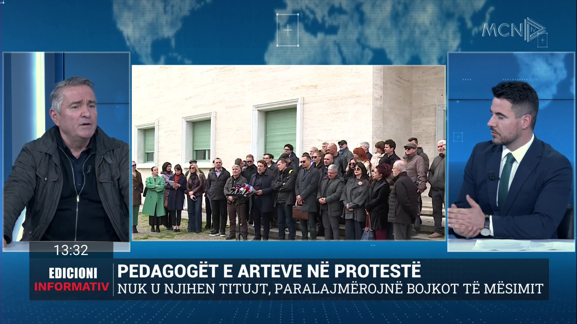 Nuk u njihen titujt, pedagogët e Arteve në protestë/ Kovaçi: Rrezikohet cilësia akademike dhe mbarëvajtja e institucionit (VIDEO)