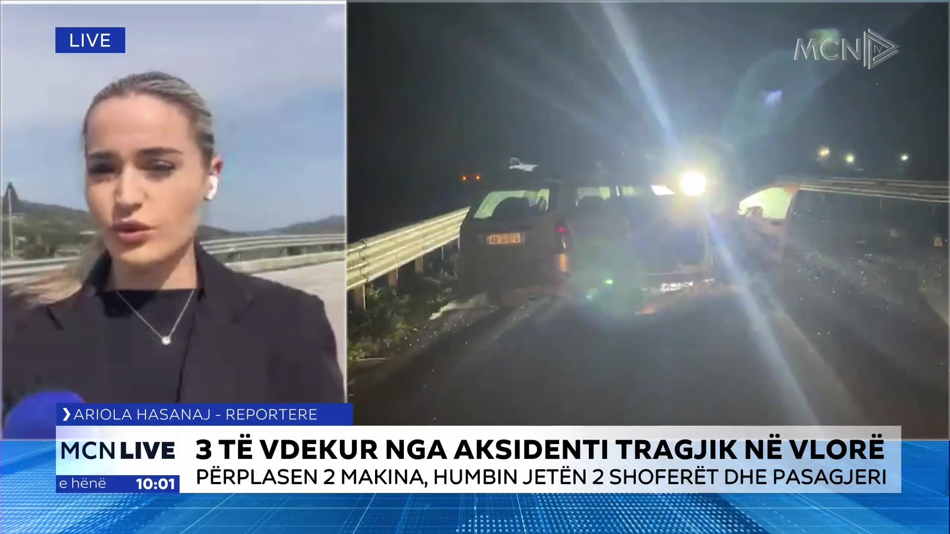 Aksident fatal me tre viktima në Vlorë/  Hasanaj: Shkak, pozicionimi i gabuar në rrugë dhe tejkalimi i shpejtësisë (VIDEO)