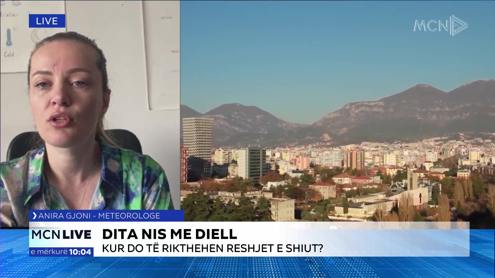 Meteorologia Gjoni: Reshje të dobëta shiu rikthehen nesër, fundjava me mot të qëndrueshëm