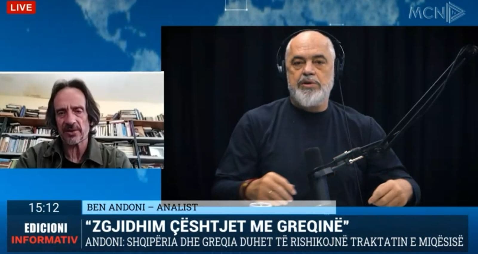 Bisedimet Shqipëri-Greqi/ Andoni: Nuk ka asnjë zgjidhje pa hequr ligjin e luftës 