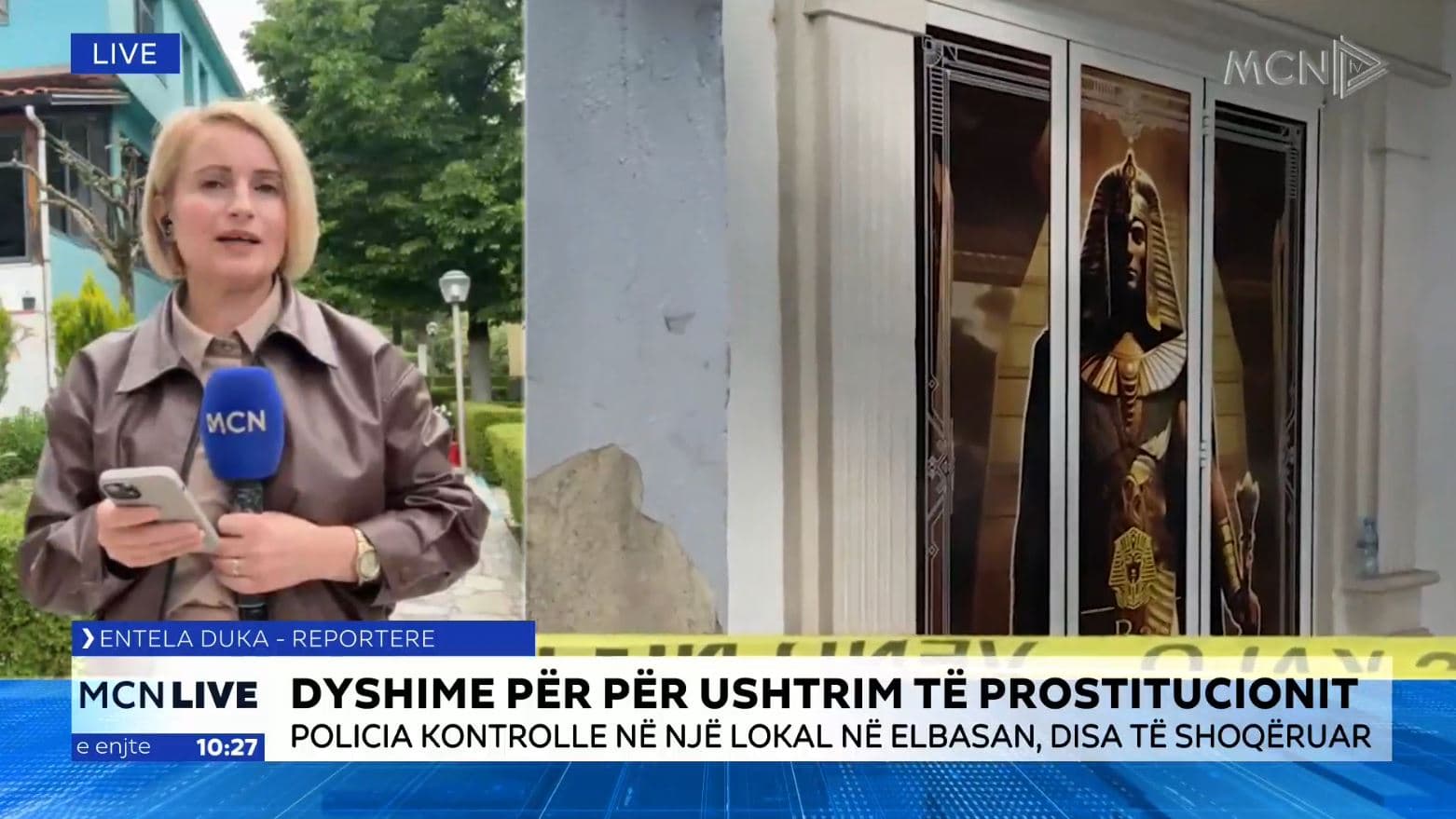 Vatra e prostitucionit pranë Universitetit në Elbasan, në katin e parë bëhej striptizëm 