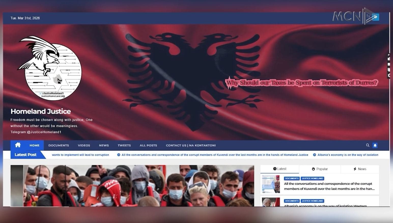 Sulm edhe ndaj Drejtorisë së Burgjeve/ Homeland Justice: Kemi marrë çdo të dhënë (VIDEO)
