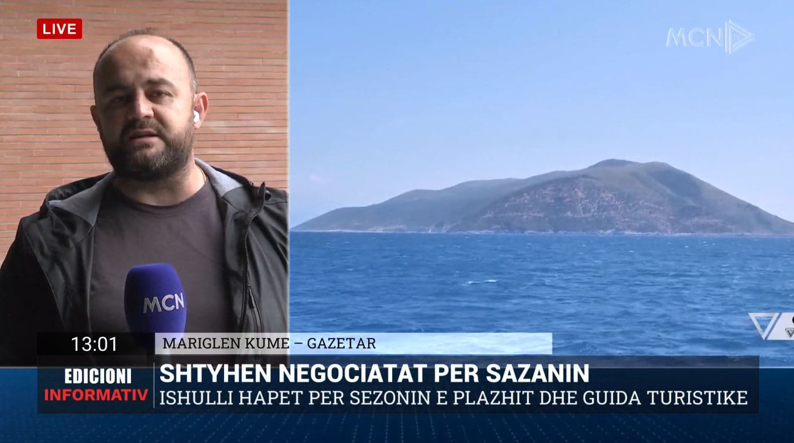 Shtyhen negociatat për Sazanin, ishulli hapet për sezonin turistik