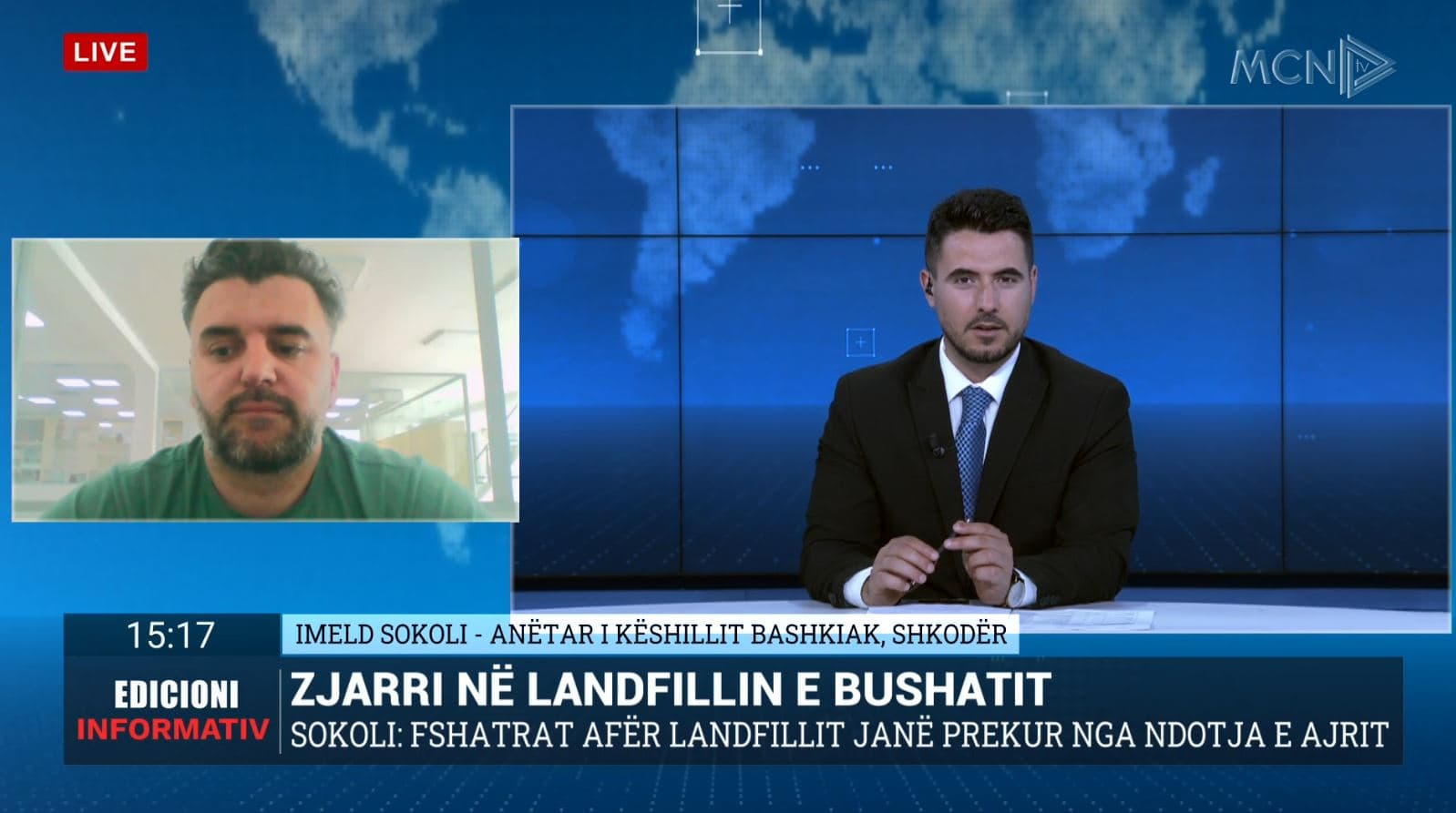 Zjarri në landfillin e Bushatit/ Sokoli: Ndotja, 4 herë më e lartë se normat e lejuara (VIDEO)