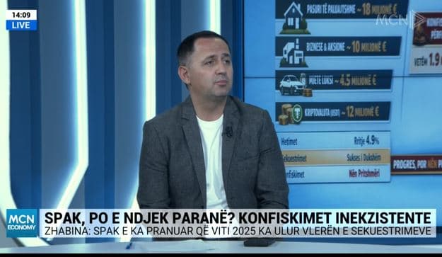 Zhabina: Dënimet pa konfiskim pasurie të pavlera, SPAK rezultate të dobëta në ndjekjen e parasë