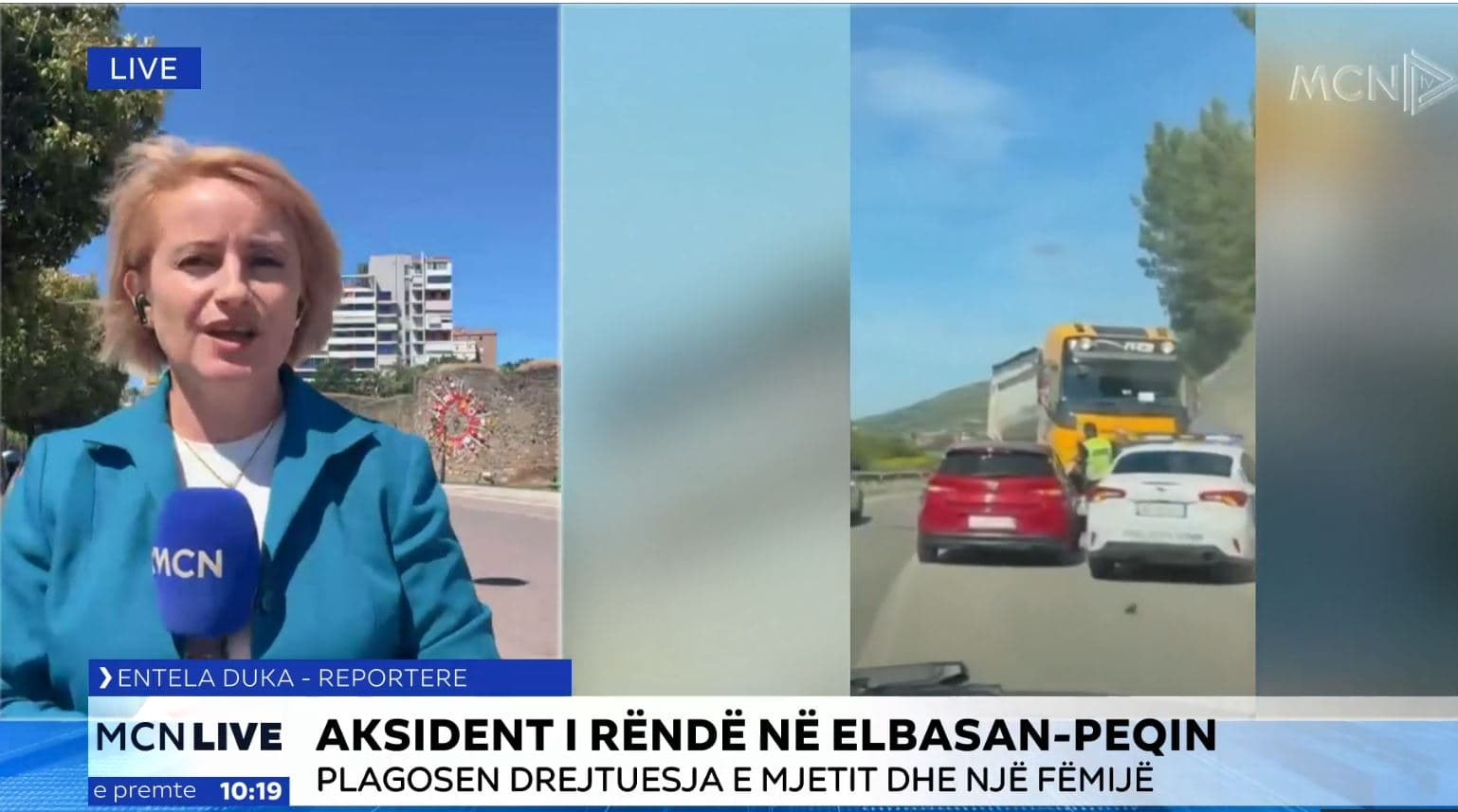 Aksident rrugor në aksin Elbasan-Peqin, plagoset rëndë shoferja
