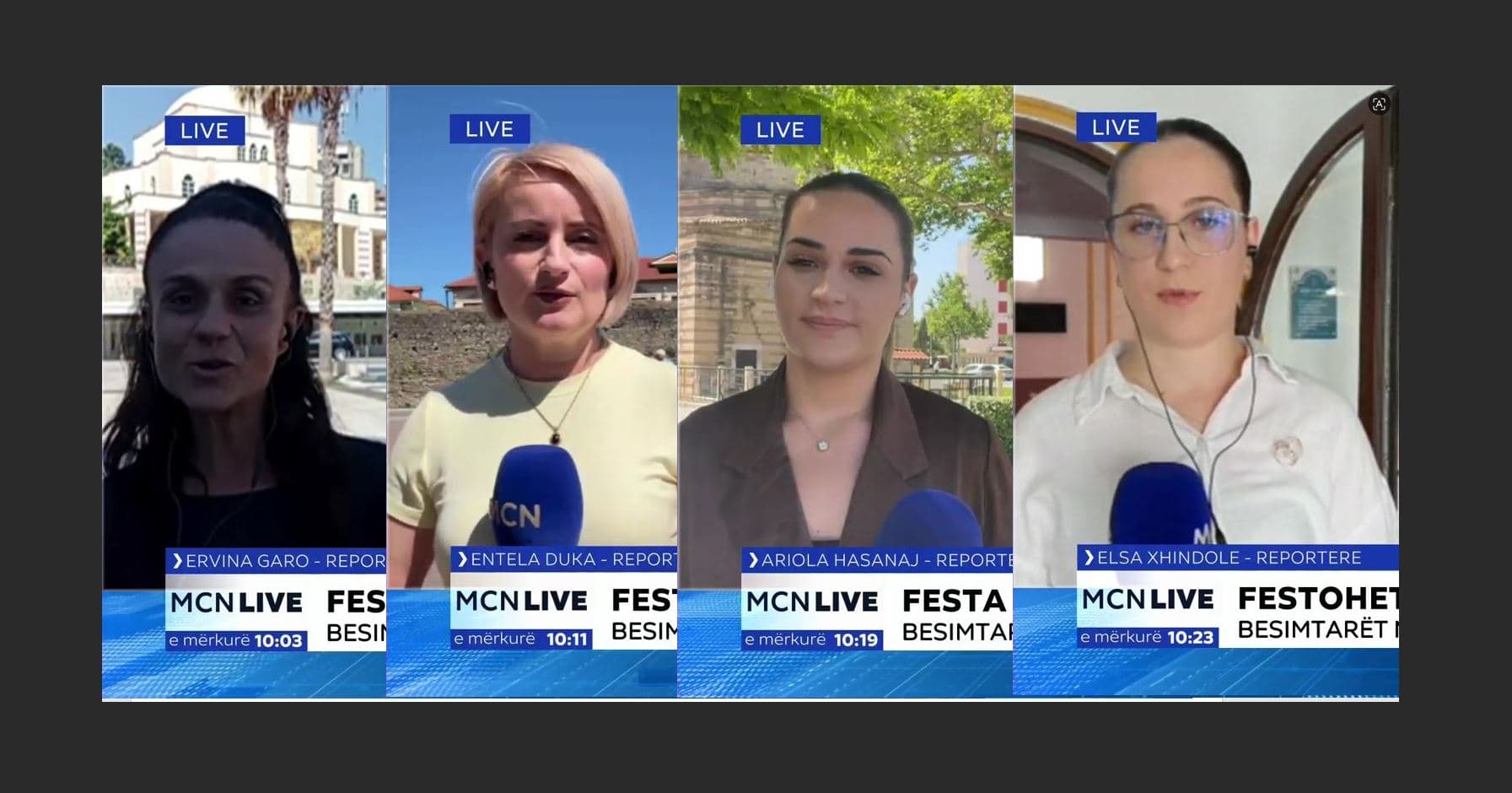       Kurban Bajrami/ MCN Live sjell atmosferën festive nga Durrësi, Elbasani, Vlora dhe Pogradeci