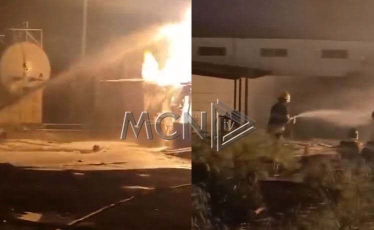 Zjarri përfshin repartin e baterive në Elbasan, shkak dyshohet rrjedhje gazi