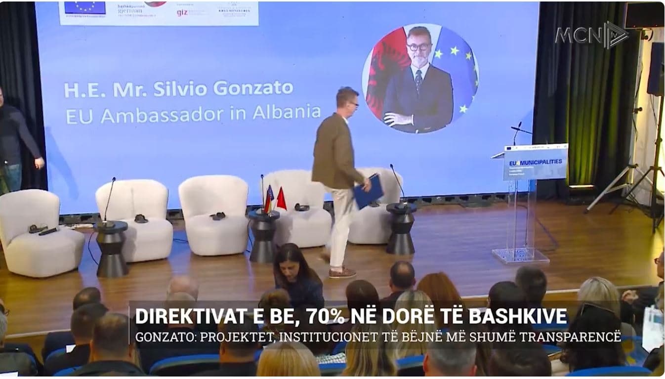 Direktivat e BE, 70% në dorë të bashkive. Gonzato: Institucionet të bëjnë më shumë transparencë