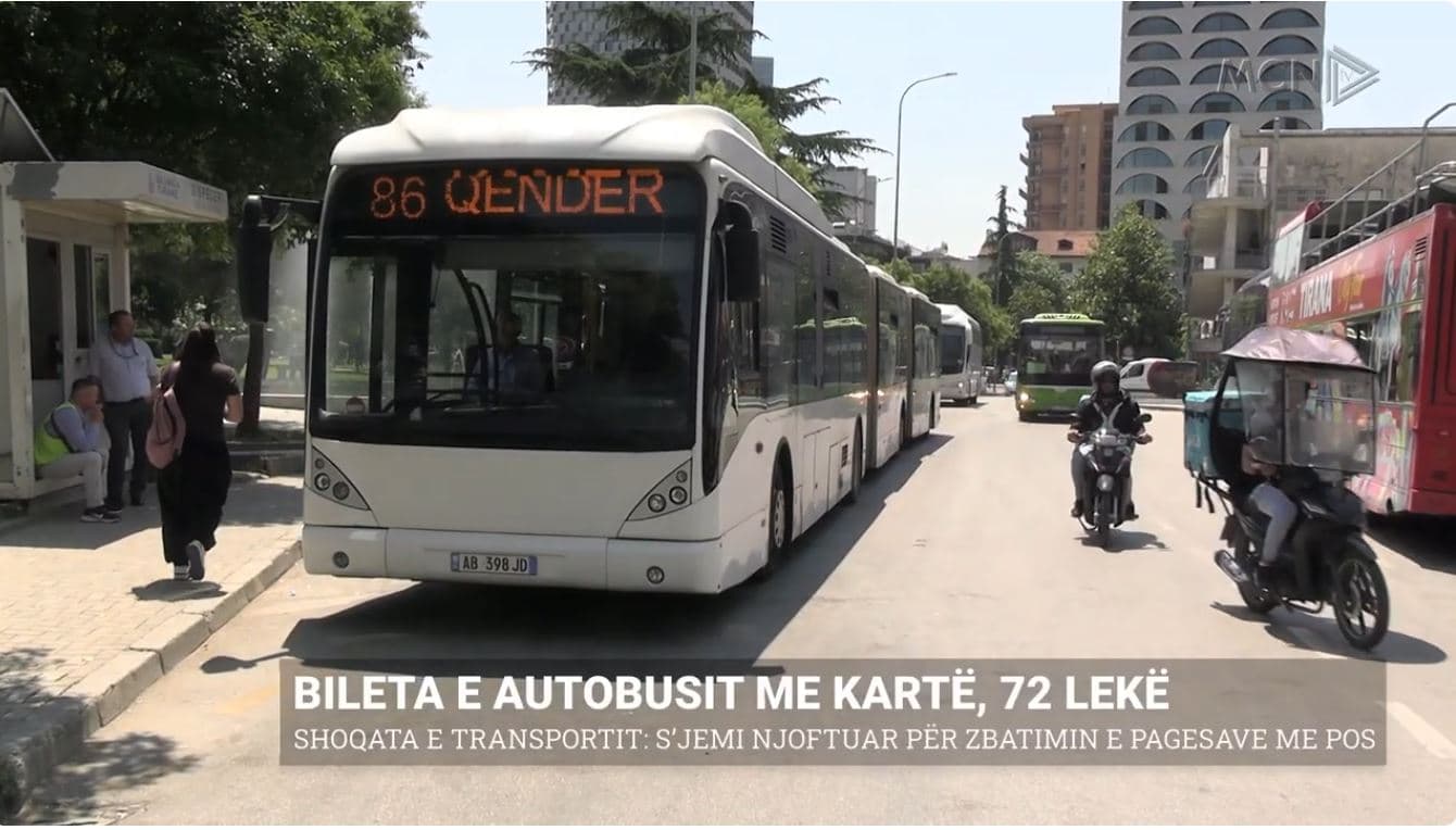 Bileta e autobusit me kartë, 72 lekë. Shoqata e Transportit: S’jemi njoftuar për pagesat me POS