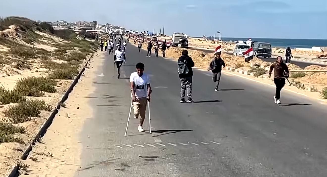 Mesazh shprese nga Gaza, 1900 vrapues në Maratonën Ndërkombëtare të Palestinës (VIDEO)