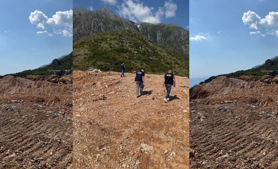 IKMT gjobit kompaninë “Gjikuria” për depozitim inertesh në Dhërmi, kërkon rehabilitimin e zonës