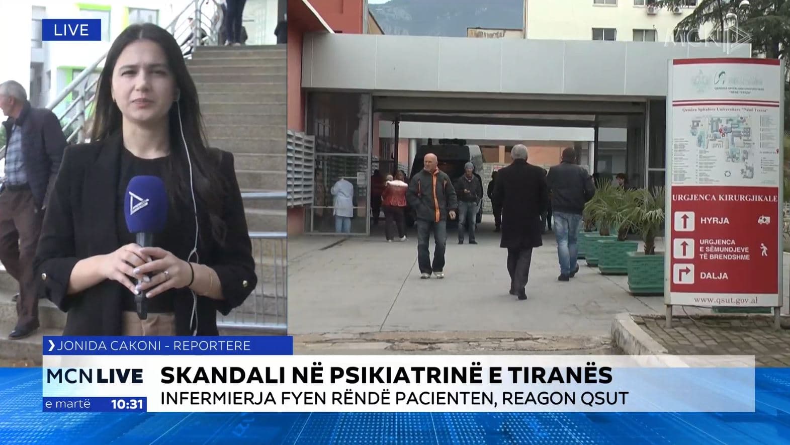 Skandali në psikiatrinë e Tiranës, pezullohet infermierja që fyeu rëndë pacienten (VIDEO)