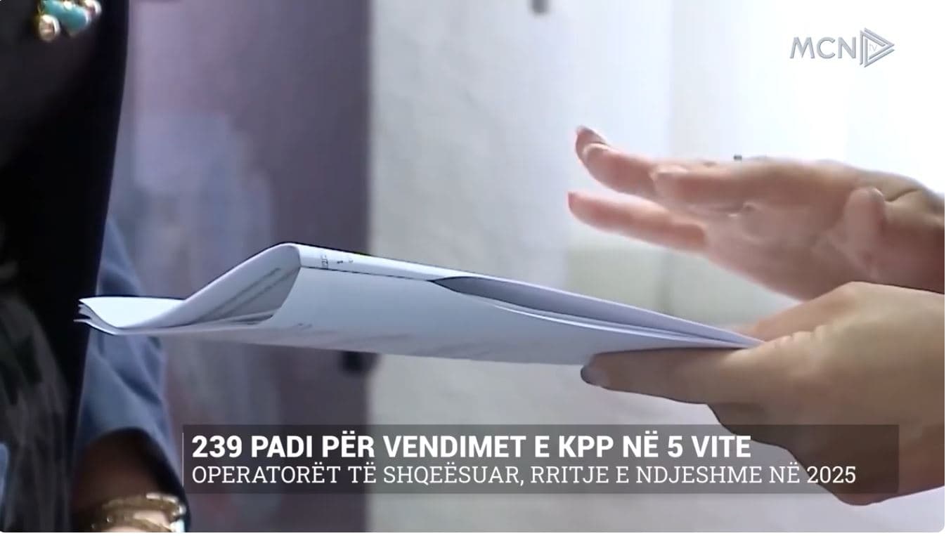 239 padi për vendimet e KPP në 5 vite. Operatorët të shqetësuar, rritje e ndjeshme në 2025