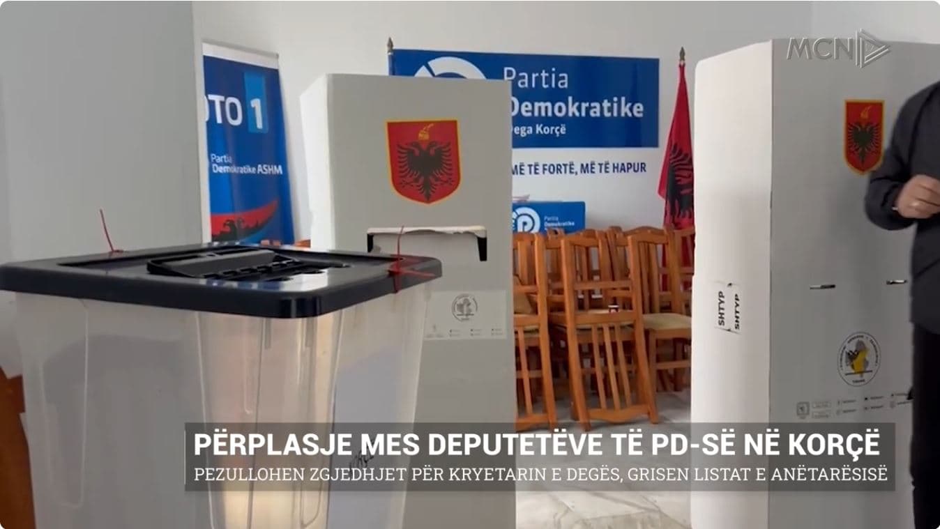 Përplasje mes deputetëve të PD-së në Korçë. Pezullohen zgjedhjet për kryetarin e degës