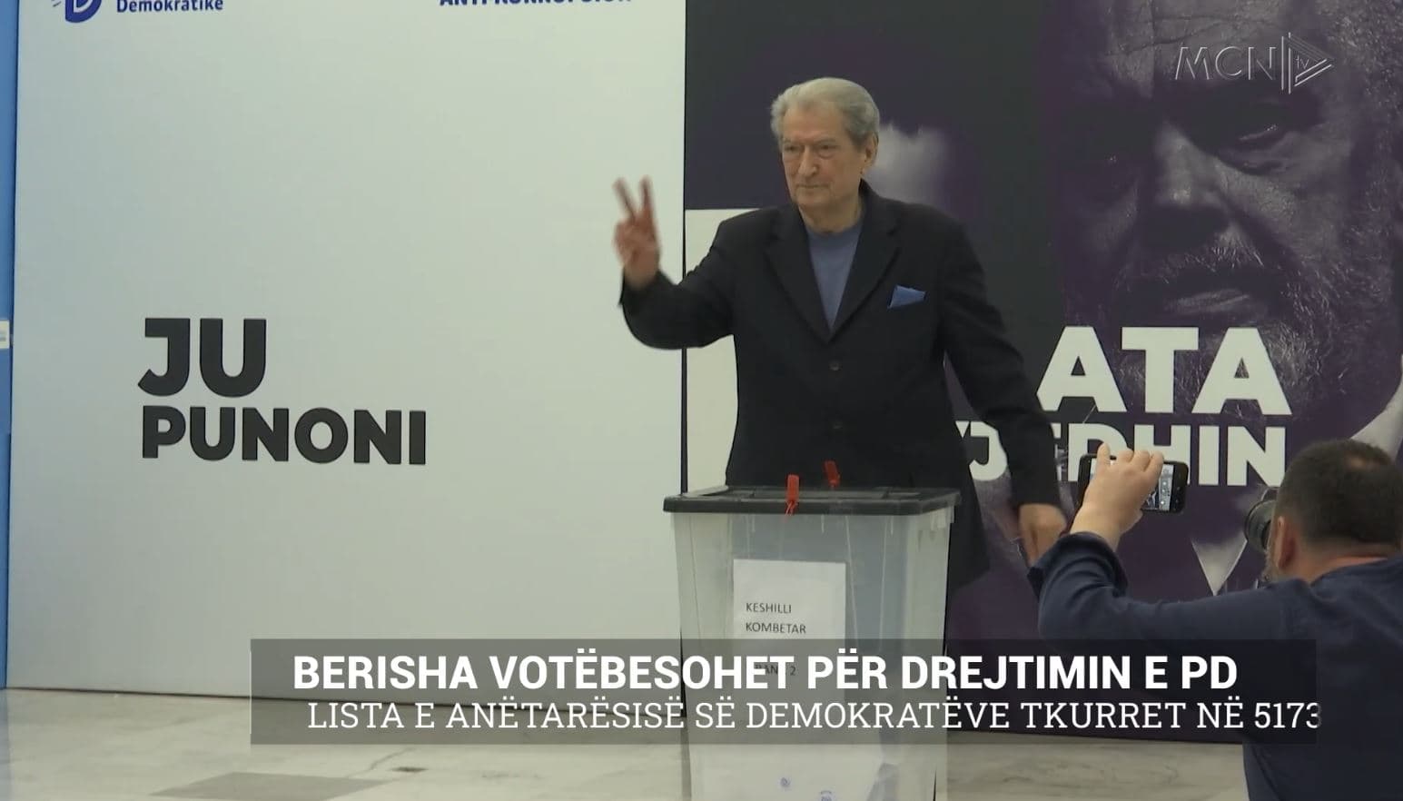 Berisha votëbesohet për drejtimin e PD/ Lista e anëtarësisë së demokratëve tkurret në 51737 (VIDEO)