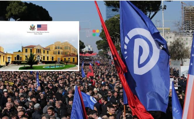 Protesta e PD/ Ambasada e SHBA paralajmëron qytetarët: Shmangni zonat e tubimit dhe lëvizjet e panevojshme