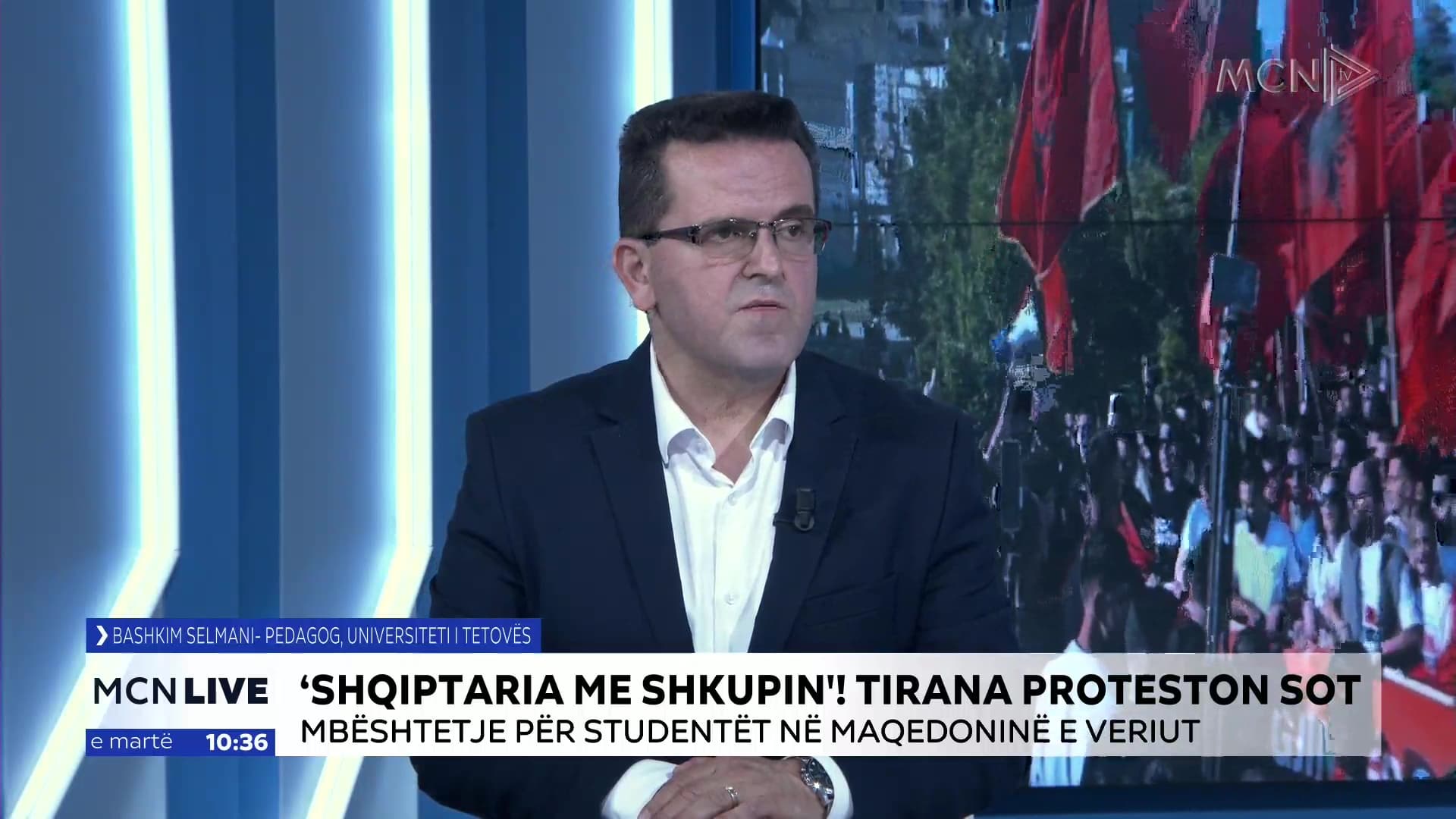 “Shqiptaria me Shkupin”/ Selmani: Solidariteti nga studentët e Tiranës ka qenë gjithmonë forca që ka lëvizur historinë (VIDEO)