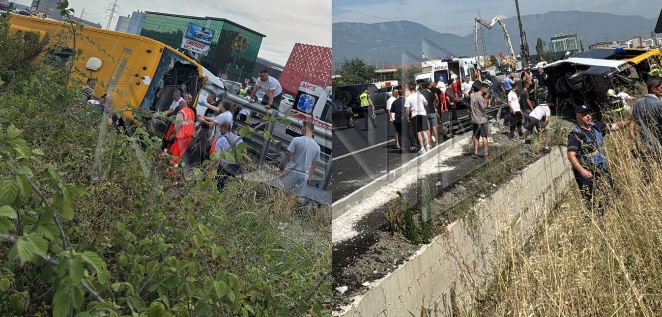 Përmbyset një autobus në autostradën Durrës-Tiranë, konfirmohen 2 të vdekur