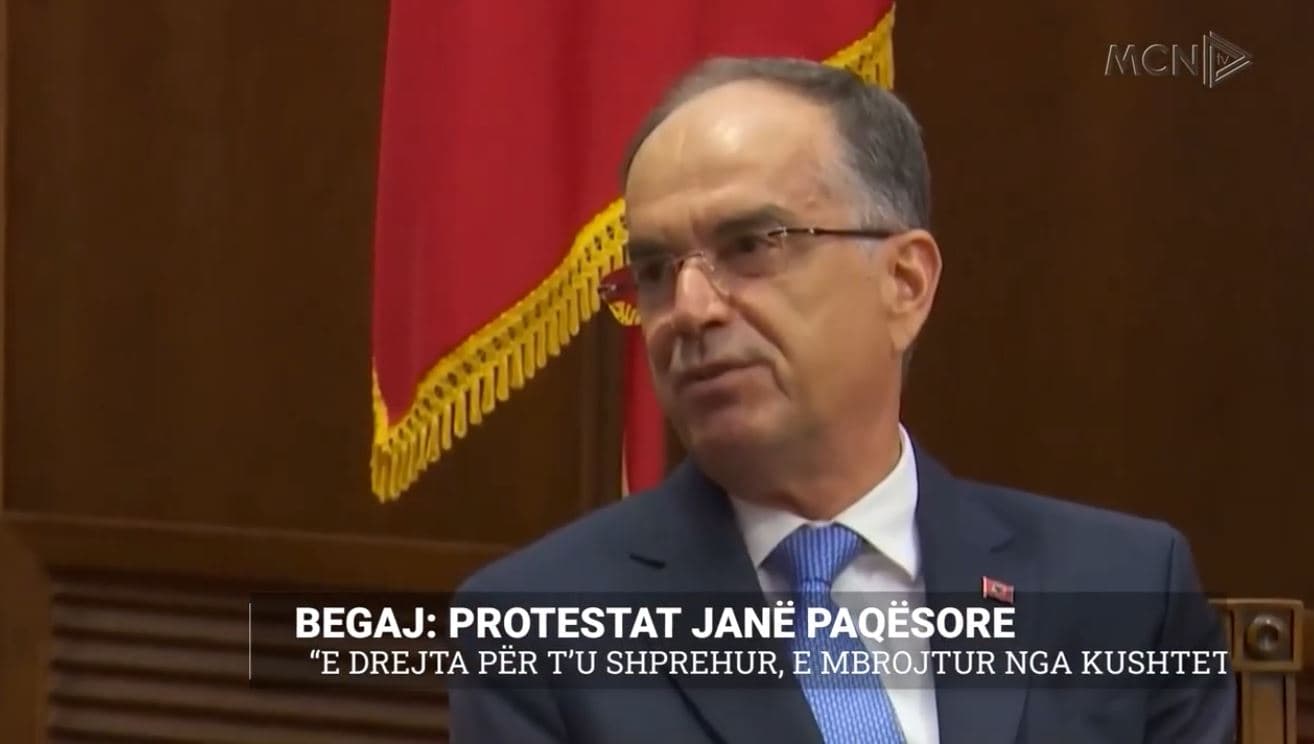 Begaj: Protestat janë paqësore. E drejta për t’u shprehur, e mbrojtur nga Kushtetuta