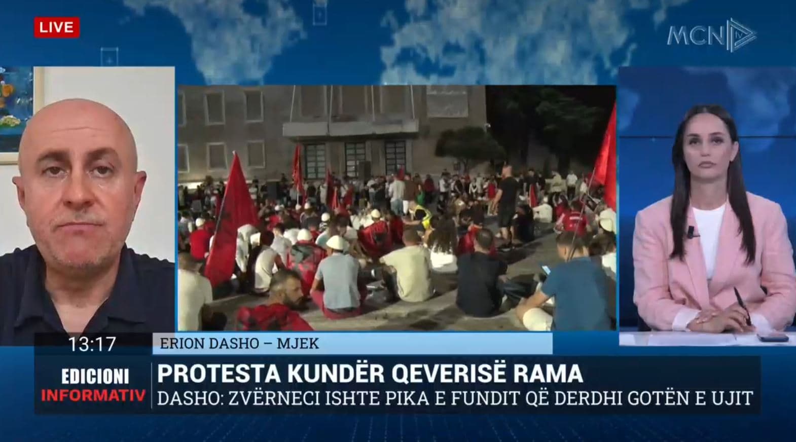 Protesta, Dasho: Më jep shpresë se do të sjellë shpejt rrëzimin e qeverisë më të korruptuar në Europë