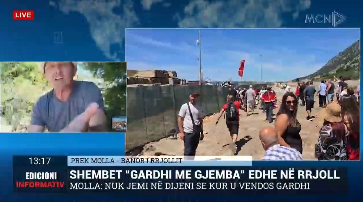 Protesta në Rrjoll, Molla: Rama dhe Berisha janë bashkë, nuk ia falim tokën tonë askujt!