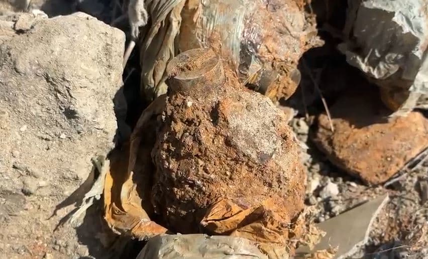 Alarm në zonën e Zvërnecit, qytetarja zbulon armë dhe granata në anë të rrugës (VIDEO)