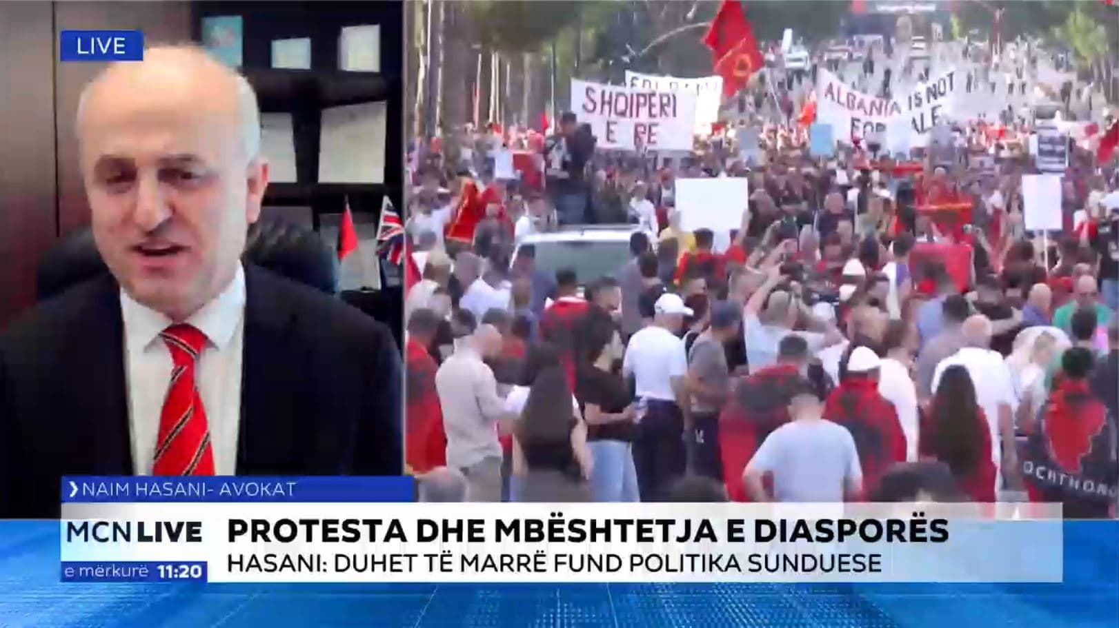 Diaspora në mbështetje të protestave, Hasani: Po kthehet si forcë për rrëzimin e klasës politike (VIDEO)