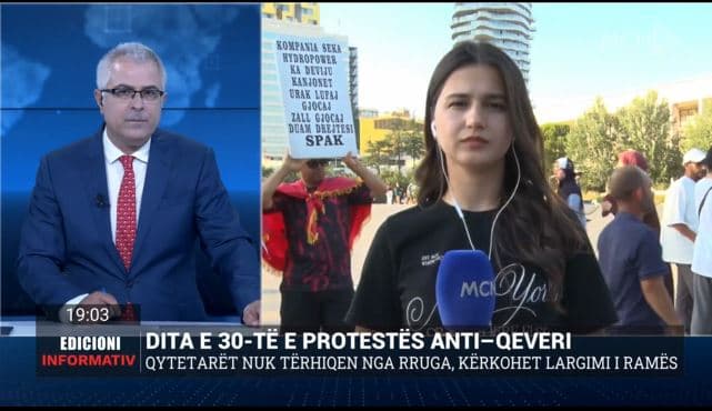 Protesta në ditën e 30-të në Tiranë, qytetarët kërkojnë dorëheqjen e kryeministrit Rama dhe qeveri teknike