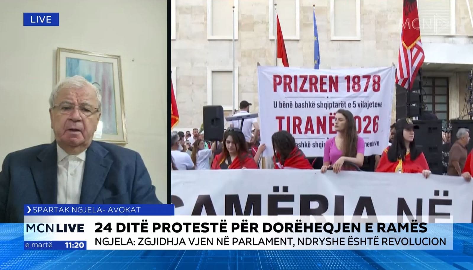 Ngjela: Është lëvizje për progres dhe jo pushtet, me këtë numër protestuesish Rama nuk shqetësohet (VIDEO)
