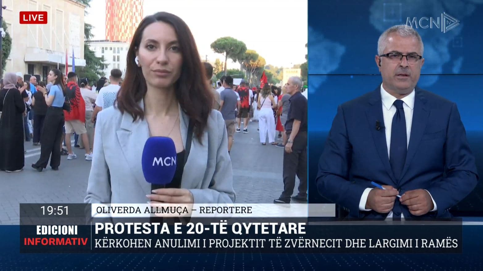 Qytetarët në ditën e 20-të të protestës, kërkohet dorëheqja e Kryeministrit Rama