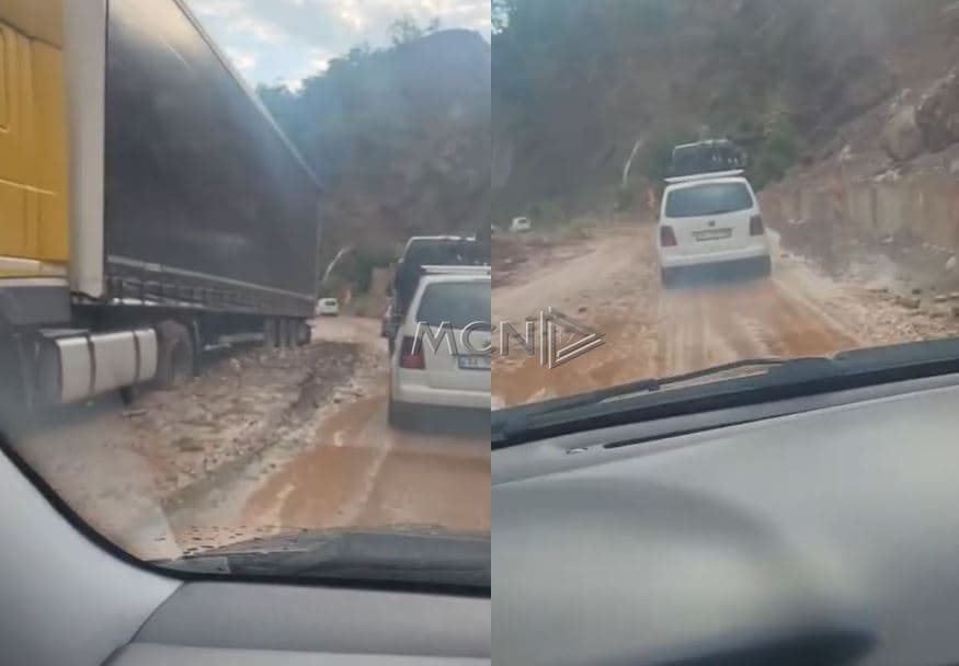 Rrëshqitje dherash nga reshjet e shiut, bllokohet aksi Librazhd-Përrenjas