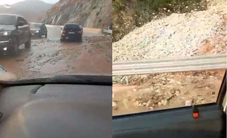 Rrëshqitje dheu në rrugën Kardhiq–Delvinë, bllokohet për disa orë qarkullimi