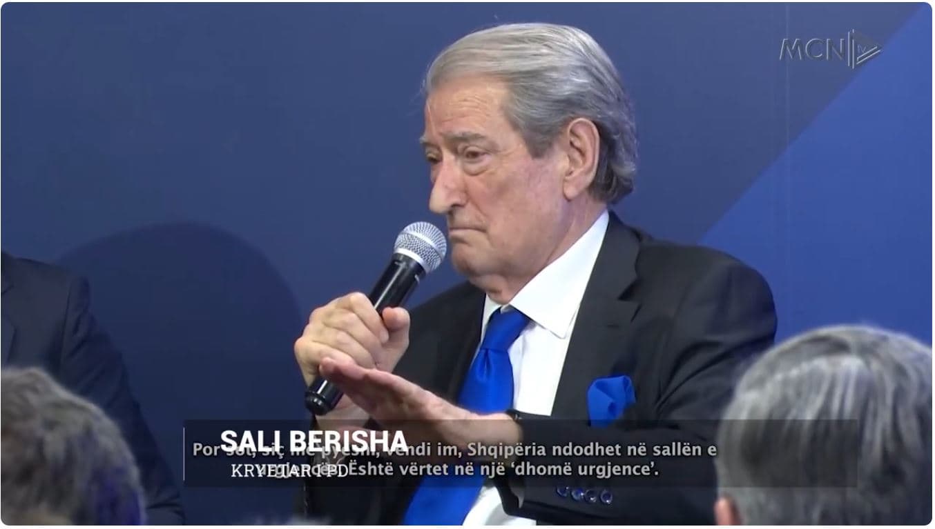 “Shqipëria, në sallën e urgjencës”. Berisha: Nuk proteston vetëm partia ime, duhet zgjidhje paqësore