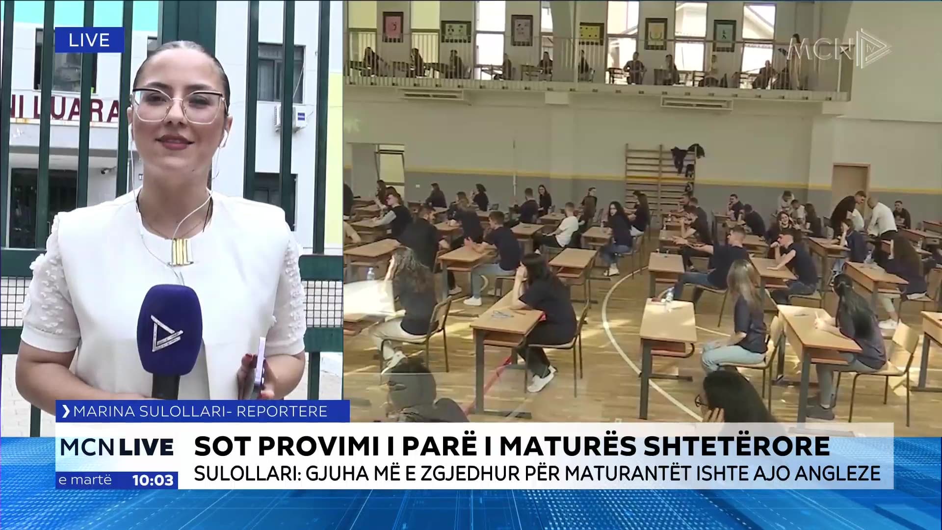   Mbahet provimi i parë i Maturës Shtetërore/ Sulollari: Anglishtja gjuha më e zgjedhur, masat janë ashpërsuar (VIDEO)